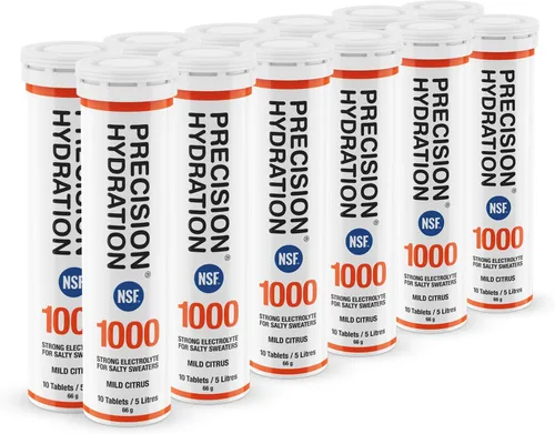 Miniatura 11 de Precision Hydration Tabletas de electrolitos - Tabletas efervescentes de hidratación de múltiples fortalezas - Combate los calambres - Bajas