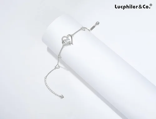 Miniatura 3 de Lucphiler & Co. Christmas Day Infinity, Interlocking Circle, Heart, Flower, 4 Leaf Clover Charm Anklet Gift, Adjustable Large Bracelet for Women