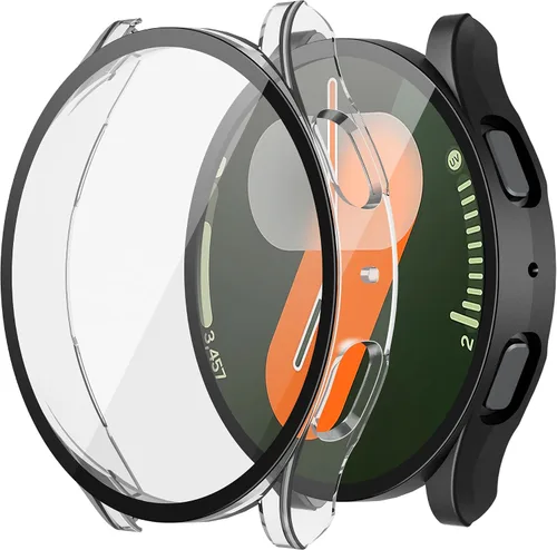 Miniatura 10 de Misxi - Juego de 2 fundas rígidas de policarbonato con protector de pantalla para Samsung Galaxy Watch 5 Galaxy Watch 4 de 40 mm, funda ultradelgada