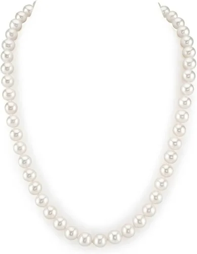 Miniatura 22 de The Pearl Source Real Pearl Necklace for Women with AAA+ Quality Round White Freshwater Genuine Cultured Pearls