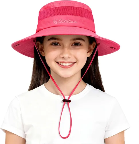 Miniatura 12 de Zando Sombrero de sol para niños al aire libre, UPF 50+, impermeable, sombrero de pescador para niños y niñas, ala ancha, resistente al viento