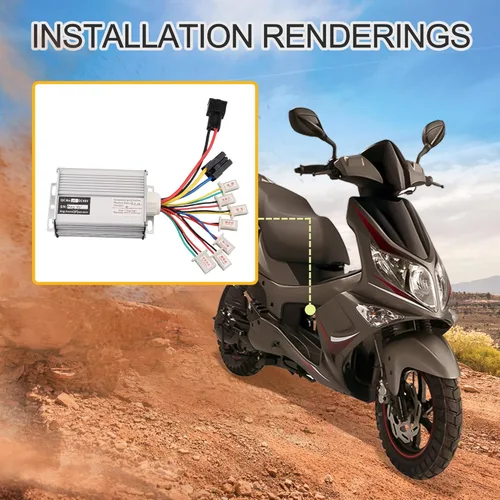 Miniatura 8 de GOOFIT Controlador de velocidad de motocicleta 48 V 1000 W repuesto para scooter eléctrico triciclo E-Bike cepillo bicicleta