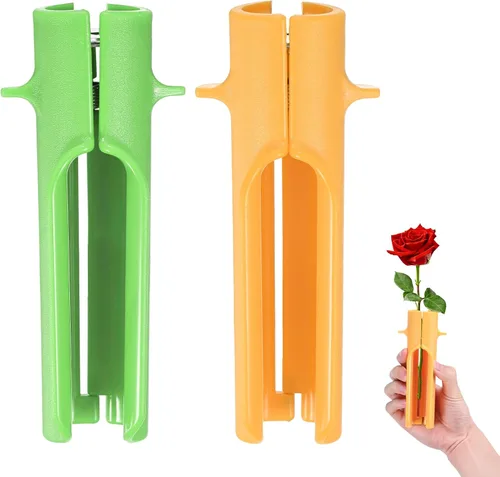 Miniatura 9 de M METERXITY Paquete de 1 herramienta peladora de espinas de rosas, pelador de espinas de hojas de tallo de rosa de metal para ramos, ramas