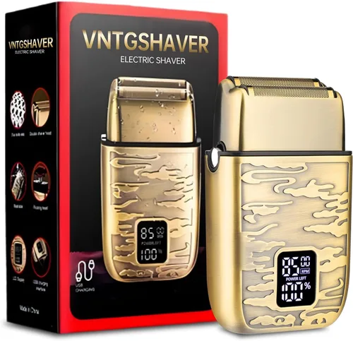Afeitadoras de aluminio para hombre, recortadoras de barba para hombres profesionales, afeitadoras eléctricas para hombres, afeitadora de bigote,