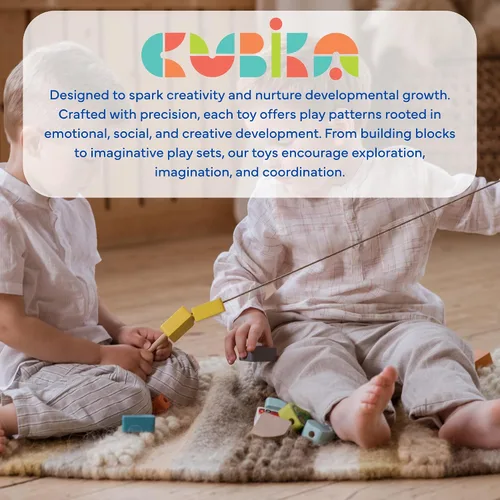 Miniatura 8 de CUBIKA Juguete de madera con cordones de autos voladores - Juguete Montessori con cordones para niños a partir de 3 años - Tarjetas de cordones