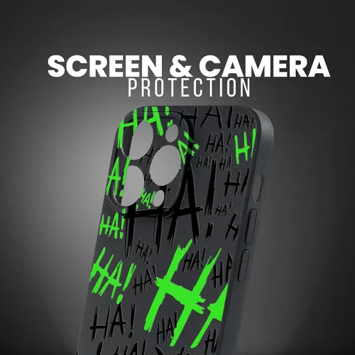 Miniatura 3 de SIMPLYMDRN Funda delgada para iPhone 14 Pro Max, diseño de Joker Haha, funda genial para hombre, funda de diseñador de villanos de superhéroes