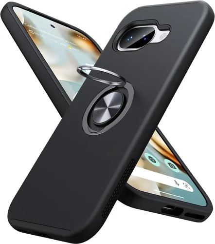Miniatura 23 de JAME Funda para Google Pixel 7 Pro, Funda de Ajuste Delgado para Pixel 7 Pro con Soporte de Anillo Kickstand