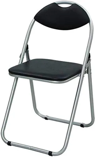 YAMAZEN YZX-08SB Silla plegable, plata/negro Silver/Black