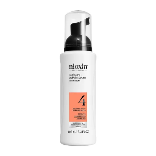 Nioxin System 4 Scalp Care + Hair Thickening Leave-In Treatment for Colored, Dry & Damaged Hair with Progressed Thinning | Maintain Vibrant Color |