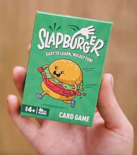 Miniatura 5 de Juego de cartas Slapburger - Juegos rápidos para niños y familias a partir de 4 años - Divertido juego de cartas para cumpleaños, aula, camping