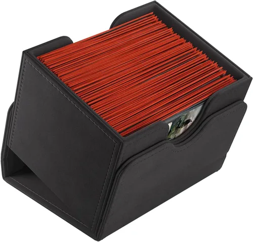 Miniatura 5 de GameGenic Caja de cartas – Caja de cubierta: Sidekick XL negro 100CT – TCG duradera y resistente, almacenamiento de tarjetas OCG – Compatible