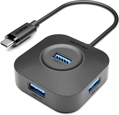 Miniatura 8 de BENFEI Hub USB 3.0, 4 puertos USB A Splitter Ultra compacto para mouse, teclado, unidad flash, disco U, impresora compatible con laptop, PC