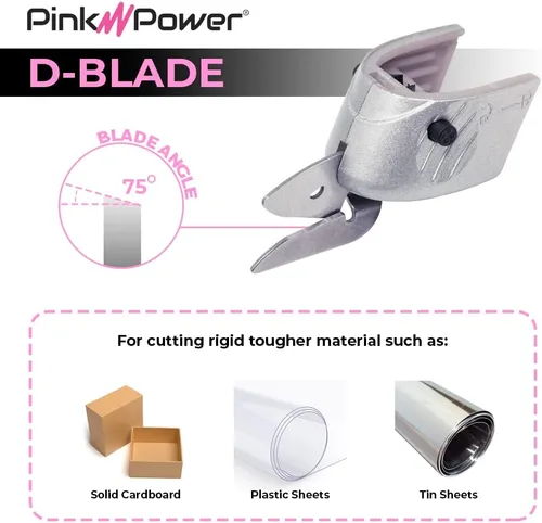 Miniatura 2 de Cuchilla de repuesto de cartón y metal para tijeras eléctricas inalámbricas Pink Power HG2043 de iones de litio de 3.6 V, color rosa