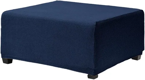 Miniatura 8 de Fundas otomanas elásticas de jacquard suave, fundas otomanas rectangulares de almacenamiento para reposapiés, protector de muebles de sala de estar