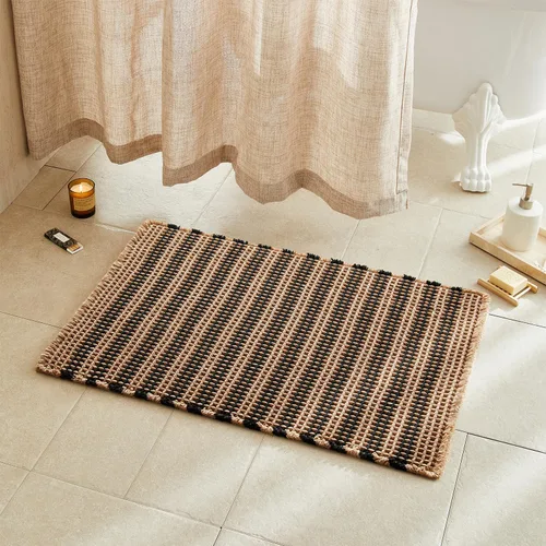 Miniatura 151 de TYUU Tapete de baño estilo gofre, tapete de baño bohemio, antideslizante, lavable, súper absorbente, de secado rápido, bonito tapete de baño