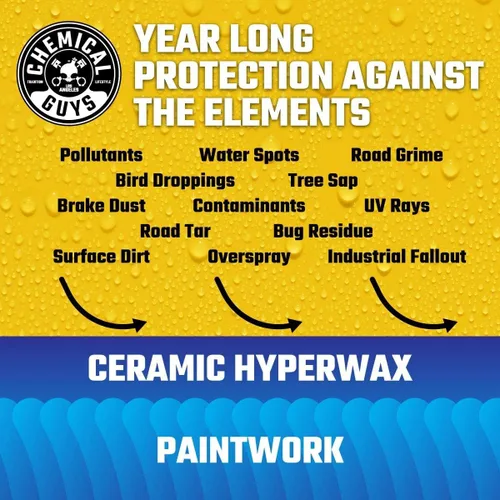 Miniatura 3 de Chemical Guys WAC22916 HydroSlick SiO2 - Revestimiento cerámico de hipercera con aplicador de microfibra de grado premium, 16 fl oz (Paquete de 1)