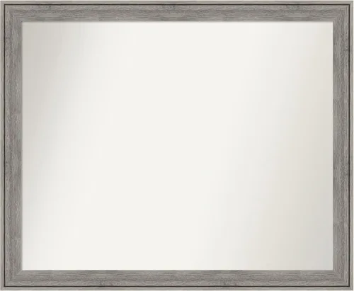 Miniatura 84 de Amanti Art Espejo de pared personalizado no biselado (24.5 x 24.5 pulgadas), marco gris marrón alta, varios tamaños personalizados, espejo de baño
