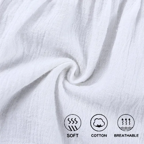 Miniatura 14 de UTTPLL Bloomers para bebés niñas y niños pequeños con volantes para pañales recién nacidos, algodón y lino, lindos pantalones cortos sueltos harén