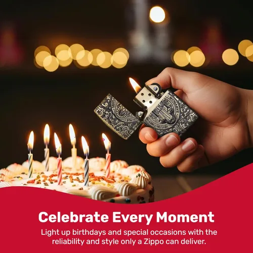 Miniatura 7 de Zippo - Encendedor de bolsillo cruzado Armadura San Benito Latón