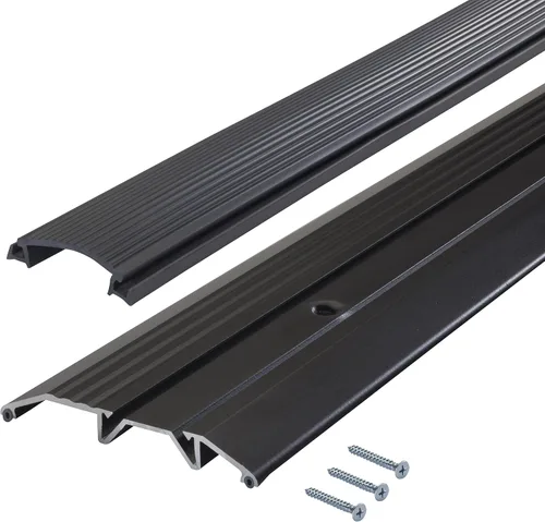 Miniatura 7 de M-D Building Products 10116 3-3/4 pulgadas x 3/4 pulgadas x 36 pulgadas. Umbral de perfil bajo resistente de aluminio bronce y vinilo