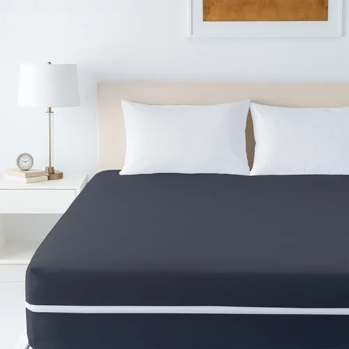 Miniatura 7 de Protector de colchón tamaño completo, funda 100% impermeable con cremallera, 15 pulgadas de profundidad, funda de colchón de seis lados para cama
