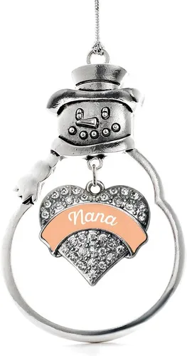 Miniatura 115 de Inspired Silver - Big Sis - Adorno de Navidad plateado - Adorno de árbol de Navidad con dije de corazón con circonita cúbica - Decoración colgante