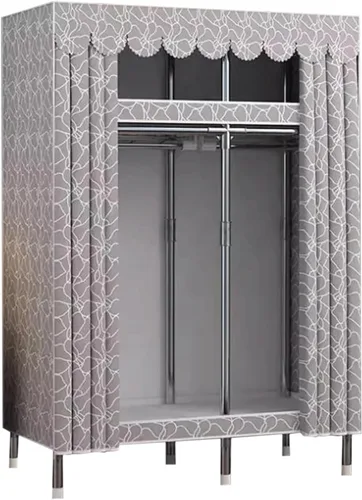 Miniatura 17 de large closets Portable Wardrobe Closet Thickened Steel Pipe Clothes Closet for Bedroom Hanging Large Closet Lightweight Portable Closet Space-saving