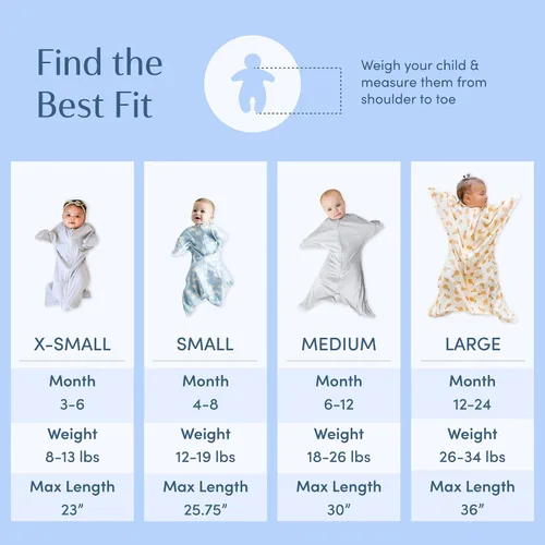 Miniatura 6 de SleepingBaby Zipadee-Zip - Paquete de 2 pañales de transición con diseño de estrella de mar para relajarse y dormir mejor, ideal para bebés Gris
