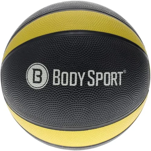 Miniatura 10 de Body Sport Pelota medicinal - Pelota de ejercicio con peso - Equipo de gimnasio en casa - Pelota de entrenamiento de fitness - Entrenamiento de Gris