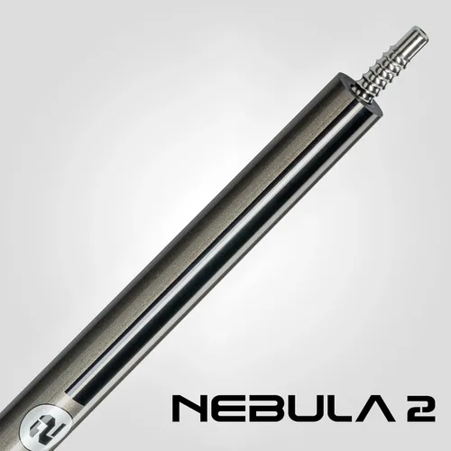 Miniatura 4 de RHINO Nebula 2 Pool Cue - Premium Carbon Fiber Shaft & Composite Butt. Time Crystal Tip, Pro Taper Design. 3/8-8 Joint, Wrapless. Low Deflection