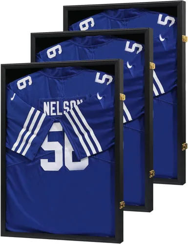 Miniatura 9 de VERANI Vitrina con Marco para Jersey - Caja de Sombra para Jersey de Fútbol Americano - Marco de Exhibición de Jersey con Puerta de Acrílico
