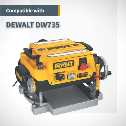 Miniatura 2 de POWERTEC Cuchillas cepilladoras de 13 pulgadas para cepilladora DeWalt DW735, DW735X, repuesto para cuchillos cepilladores DW7352, juego de 9
