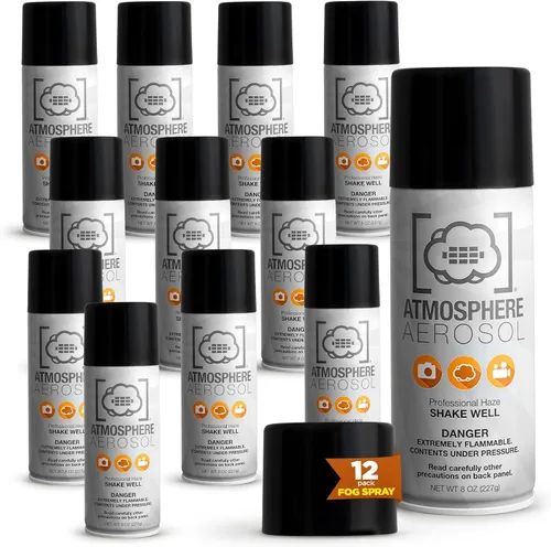Miniatura 9 de Paquete de 5 – Haze/Fog Atmosphere Aerosol Spray para fotógrafos y cineastas – Efectos de humo y rayos de luz para fotografía para uso en interiores