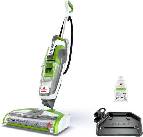 Bissell Crosswave Turbo Aspiradora Trapeador Todo en Uno Combo Aspiradora Húmeda y Seca Limpiador de Pisos Duros y Alfombras de Área, 3888A