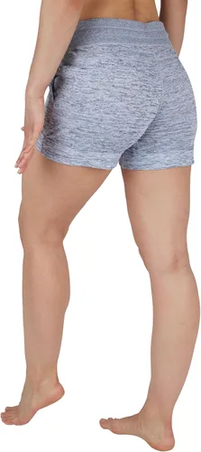 Miniatura 4 de 90 Degree By Reflex Shorts Suaves de Sudadera para Mujer de Cintura Alta con Cordón Ajustable para Descanso y con Bolsillos