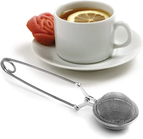 Miniatura 3 de Norpro Infusor de té de malla de acero inoxidable, 2 pulgadas, plateado