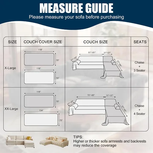 Miniatura 5 de Fundas impermeables para sofá modular en forma de L, 2 piezas, lavable, en forma de L, protector de muebles acolchado de jacquard para perros, Gris