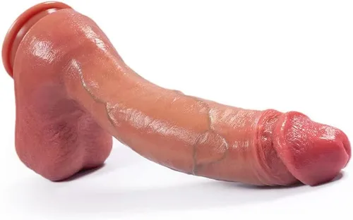Consolador realista de 10.43 pulgadas color piel para parejas hombres y mujeres y gays, consolador enorme con ventosa fuerte, consolador anal de