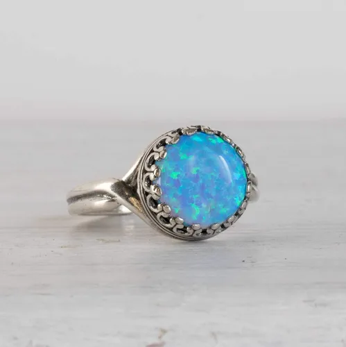 Miniatura 37 de 925 Sterling Silver Gemstone Rings for Women - Anniversary Rings for Women - Sterling Silver Rings for Women - Dainty Sterling Silver Rings