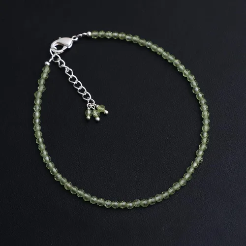 Miniatura 76 de Gempires - Pulseras de cuentas de piedras preciosas hechas a mano, ligeras, de cristal, para uso diario, hipoalergénicas, de 8 pulgadas, chapadas