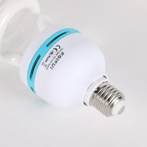 Miniatura 2 de 2 x 135W Fotografía Bombilla 5500K E27 Socket CFL Softbox Bombilla para Fotografía Foto Video Studio Iluminación Paquete de 2
