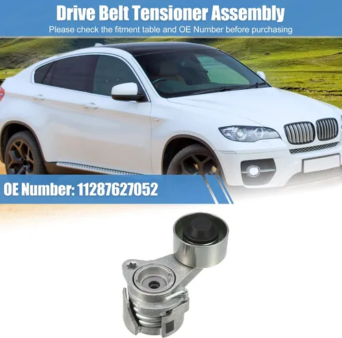 Miniatura 2 de X AUTOHAUX Conjunto tensor de correa con polea para BMW 740i 740Li 2009-2012, para BMW X6 2007-2010 Transmisión automática Reemplazar