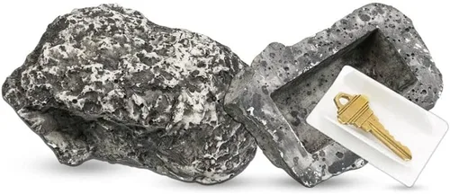 Miniatura 2 de Hide-a-Key - Soporte seguro para llaves de roca y piedra de aspecto realista - Tamaño 3.5 x 2.8 x 1.5 pulgadas - Almacena llaves de repuesto