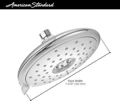 Miniatura 2 de American Standard 9038074.295 Spectra - Cabezal de ducha ajustable con 4 funciones, 7 pulgadas, 1.8 GPM, níquel cepillado