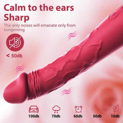 Miniatura 6 de Vibrador realista de 7.6 pulgadas para mujeres, 10 potentes modos de vibración para estimulación del clítoris y punto G, juguetes sexuales