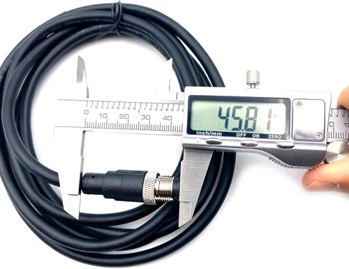 Miniatura 5 de M12 Cable conector macho de 12 pines, un código de cable de moldeo recto Sensor de aviación masculino Cable eléctrico de PVC Cable moldeado