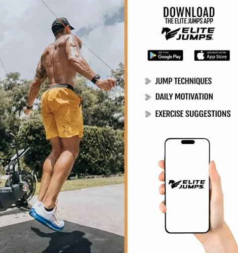 Miniatura 6 de Elite Jumps Muay Thai 2.0 - Cuerda de saltar con peso – Diseñada para entrenamiento de alta intensidad, Muay Thai y entrenamientos de MMA – Cuerdas