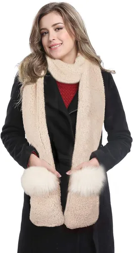 Miniatura 4 de Bellady Bufanda cálida con capucha para invierno, bufanda para la cabeza, calentador de cuello, gorro con capucha