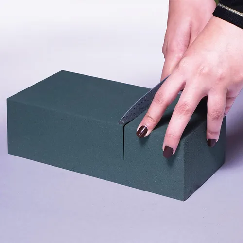 Miniatura 4 de FLOFARE Paquete de 6, bloques de espuma floral secos y húmedos para flores frescas y artificiales, cada uno