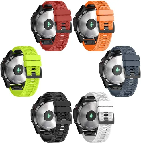Miniatura 11 de NotoCity Correa Compatible para Reloj Fenix 5X de 26mm de Ancho de Silicona Suave para Fenix 8 51mm/Fenix 6X/Fenix 7X/Fenix 5X Plus/Fenix 6X Gris